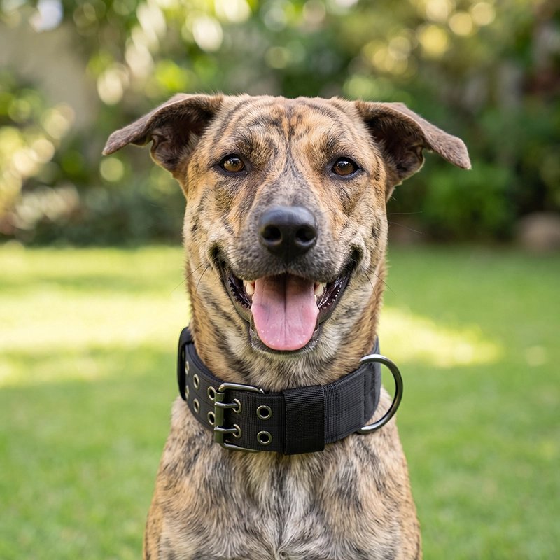 Collier Chien gros collier noir