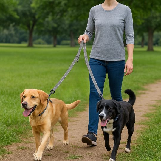 Double laisse pour chien - DoubleDogâą