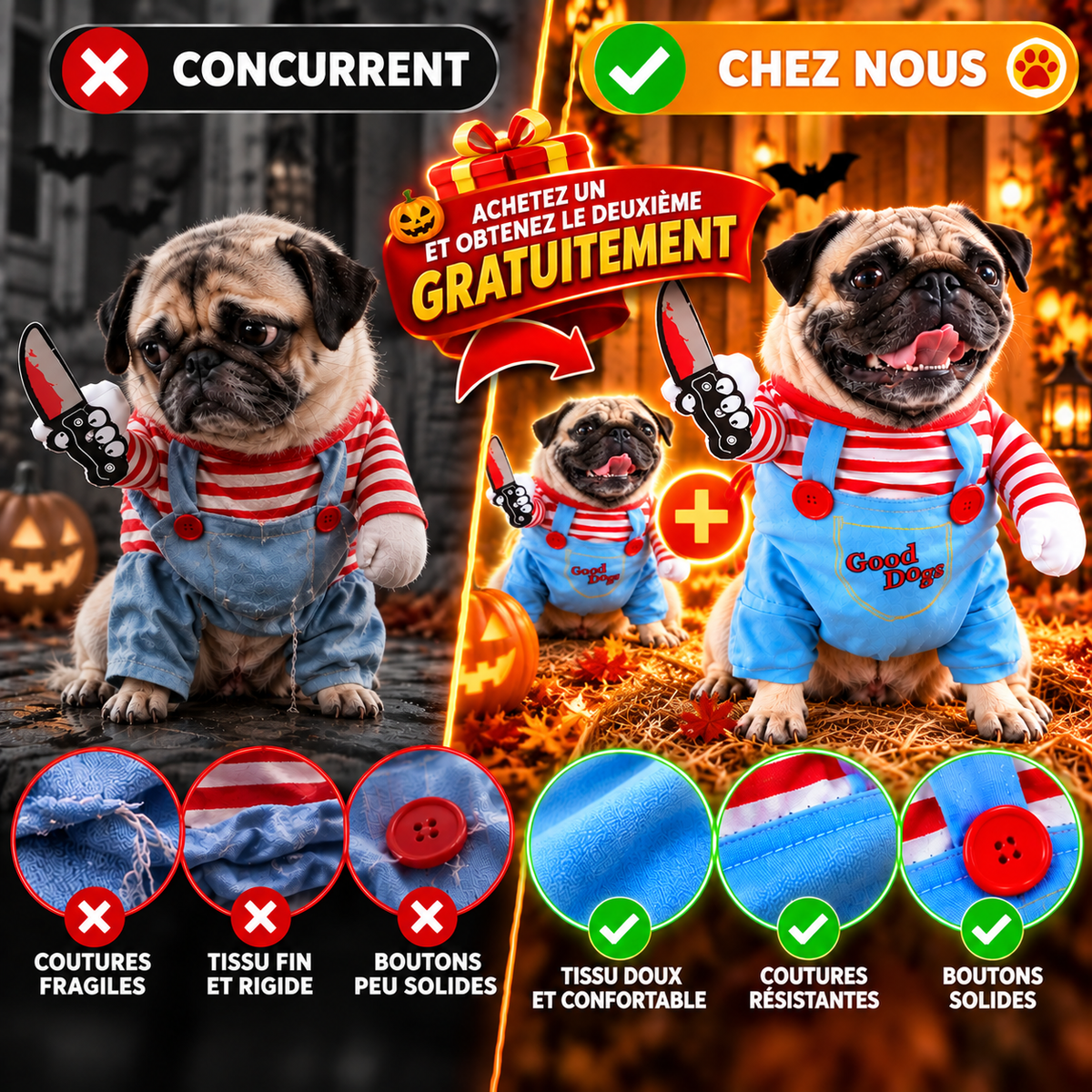 WOUF'KILLER™ – Costume de chien pour Halloween