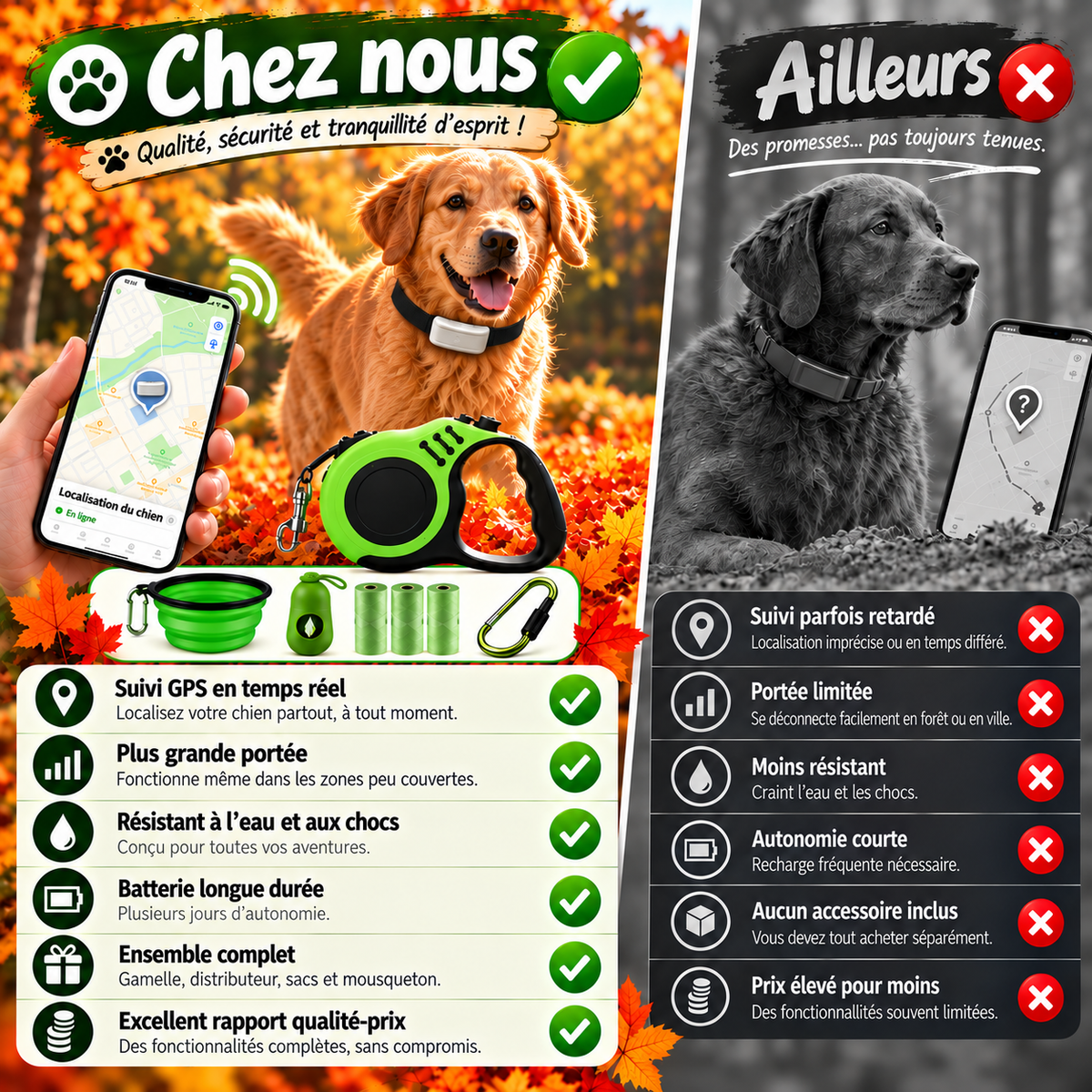 Collier GPS pour chien – Wouf'Track™