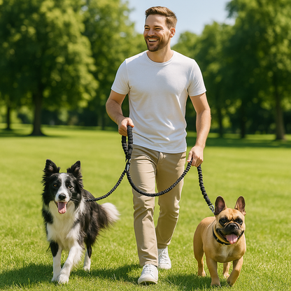 Double laisse pour chien - TwinWalk™