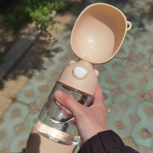 gourde pour chiens beige