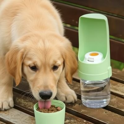 Gourdes pour Chien petit labrador qui mange