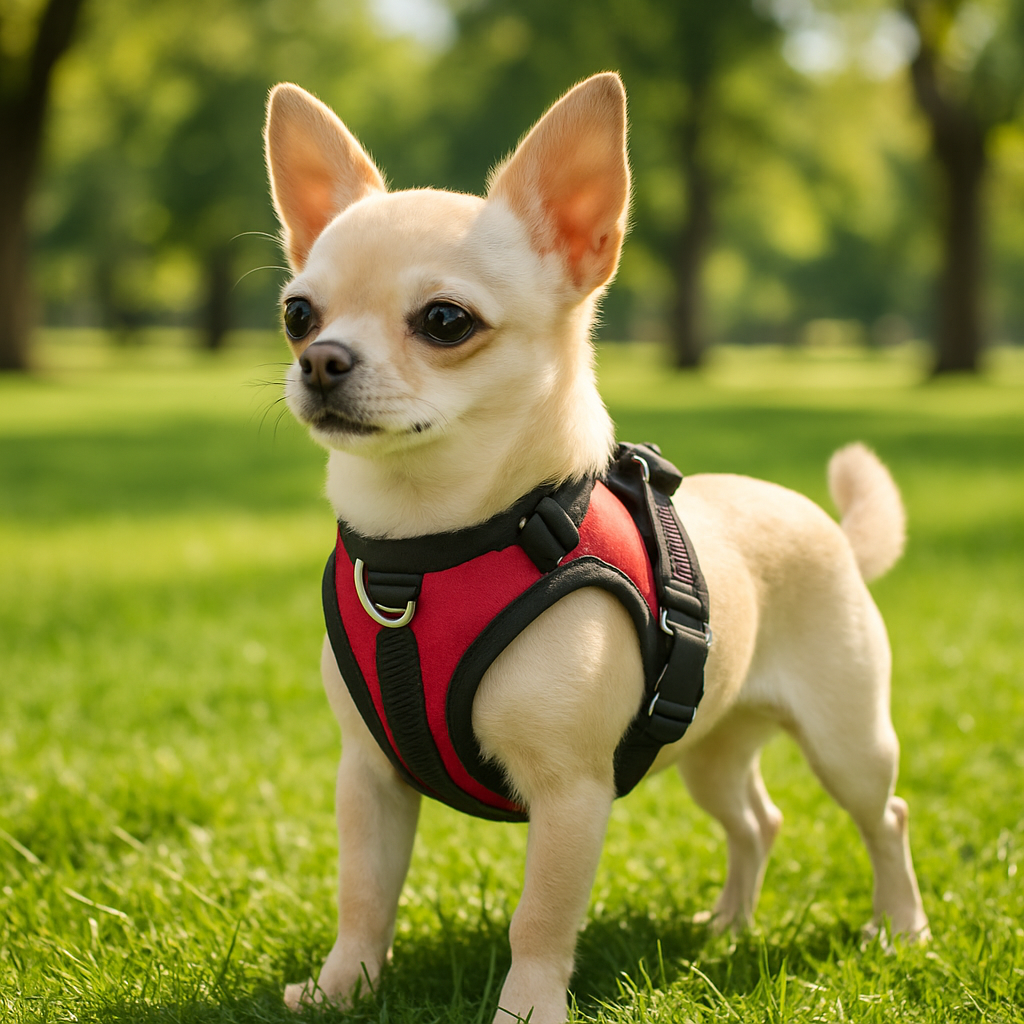 harnais chien anti traction taille petit beige