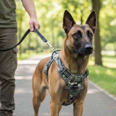 Harnais chien armée