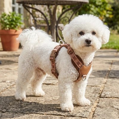 Harnais chien en Y marron