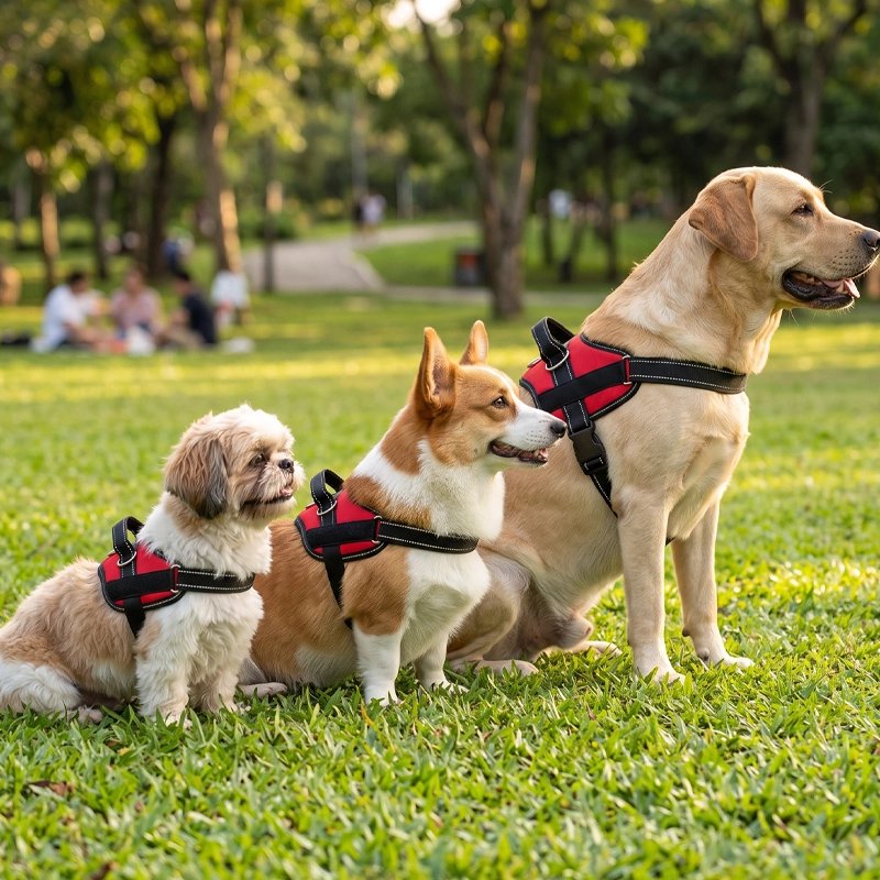Harnais chien trois chiens