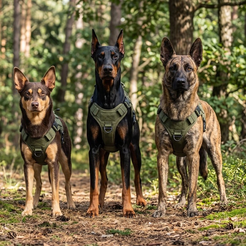 Harnais chien trois gros chiens