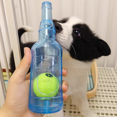 Jouet Chien bleu avec une balle