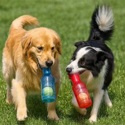 Jouet Chien bleu et rouge