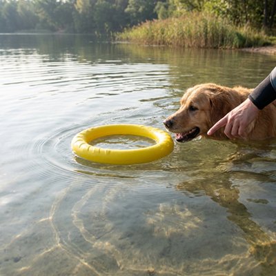 Jouet chien lac