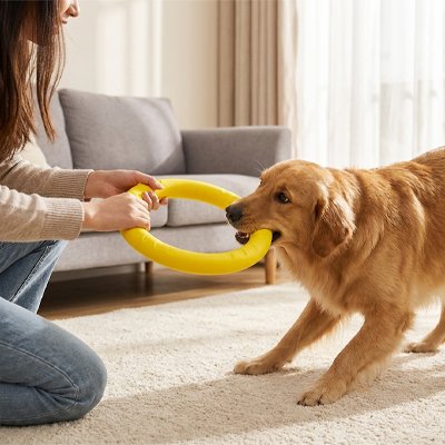 Jouet chien salon