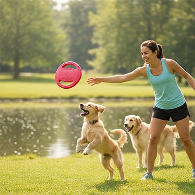 Jouet pour chien deux labradors