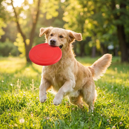 jouet pour chien frisbee rouge