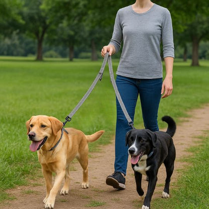 Double laisse pour chien - DoubleDog™