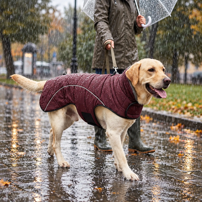 manteau imperméable pour chien pluie