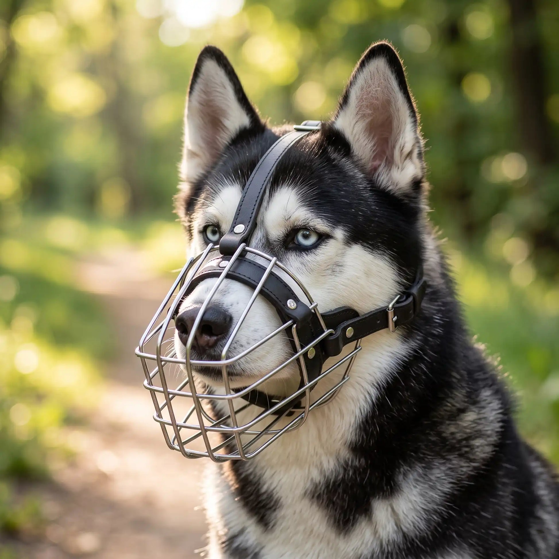 muselière cage husky