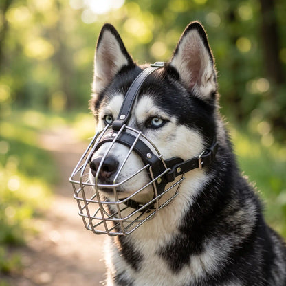 muselière cage husky