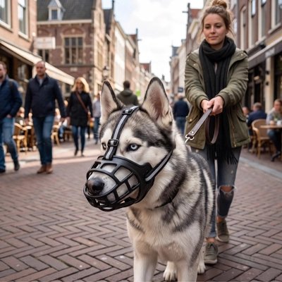 Muselière  pour chien husky