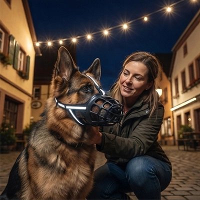 Muselière pour chien réfléchissant
